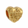 Wholesale Metal Heart Shaped Crystal Pendant With Totem Pattern Electroplated Bracelet Accessories