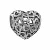 Wholesale Metal Heart Shaped Crystal Pendant With Totem Pattern Electroplated Bracelet Accessories