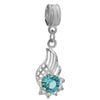 Wholesale Metal Heart Shaped Crystal Pendant With Totem Pattern Electroplated Bracelet Accessories