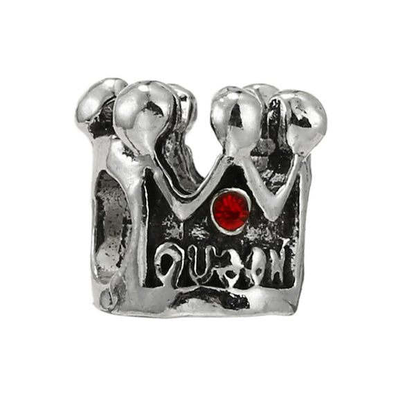 Wholesale Metal Heart Shaped Crystal Pendant With Totem Pattern Electroplated Bracelet Accessories