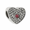 Wholesale Metal Heart Shaped Crystal Pendant With Totem Pattern Electroplated Bracelet Accessories