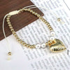 Wholesale Metal Heartshaped Handwoven Beaded Bracelet Jewelry