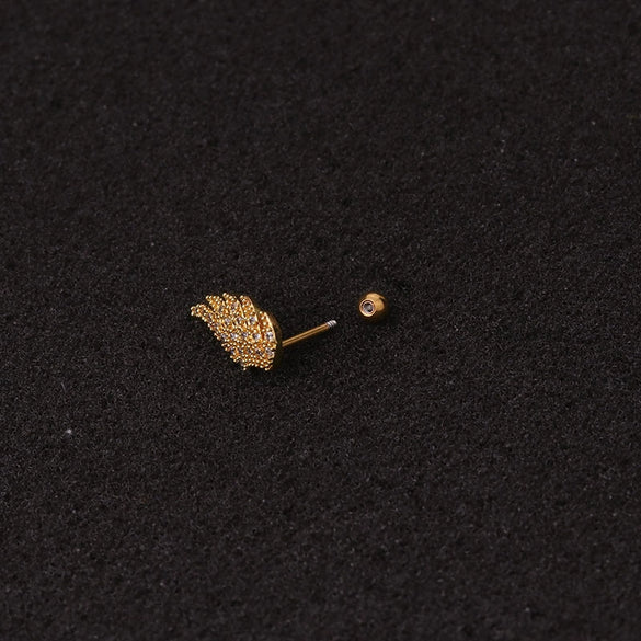 Wholesale Metal Hippocampus Earrings Inlaid With Zircon Fashion Women's Jewelry