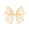 Wholesale Metal Hollow Butterfly Stud Earrings For Women With Electroplating Animal Style