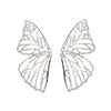 Wholesale Metal Hollow Butterfly Stud Earrings For Women With Electroplating Animal Style