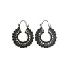 Wholesale Metal Hollow Flower Earrings With Geometric Pattern Retro Bohemian Style Electroplated