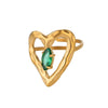 Wholesale Metal Imitation Emerald Inlaid Zircon Geometric Ring For Women Retro Fashion Style Copper Material Electroplating Treatment
