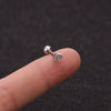 Wholesale Metal Inlaid Zircon Flower Style Ear Nail For Body Puncture
