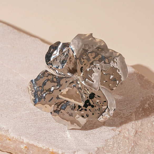 Wholesale Metal Irregular Geometric Opening Bracelet Electroplated Jewelry For Women