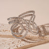 Wholesale Metal Irregular Geometric Opening Bracelet Electroplated Jewelry For Women