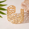 Wholesale Metal Irregular Geometric Opening Bracelet Electroplated Jewelry For Women