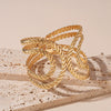 Wholesale Metal Irregular Geometric Opening Bracelet Electroplated Jewelry For Women