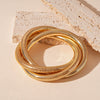 Wholesale Metal Irregular Geometric Opening Bracelet Electroplated Jewelry For Women