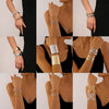 Wholesale Metal Irregular Geometric Opening Bracelet Electroplated Jewelry For Women