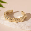 Wholesale Metal Irregular Geometric Opening Bracelet Electroplated Jewelry For Women