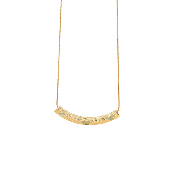 Wholesale Metal Irregular Pleated Clavicle Chain For Women Stainless Steel Geometric Electroplated