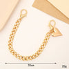 Wholesale Metal Jewelry Accessories Electroplated Love And Chain Pattern Mobile Phone Chain