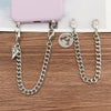 Wholesale Metal Jewelry Accessories Electroplated Love And Chain Pattern Mobile Phone Chain