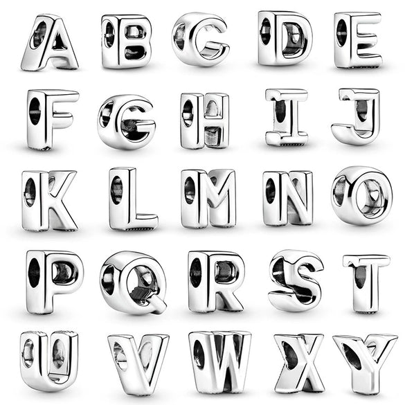 Wholesale Metal Jewelry Accessories Original Design Totem Pattern Beaded Bracelet With English Letters Electroplating