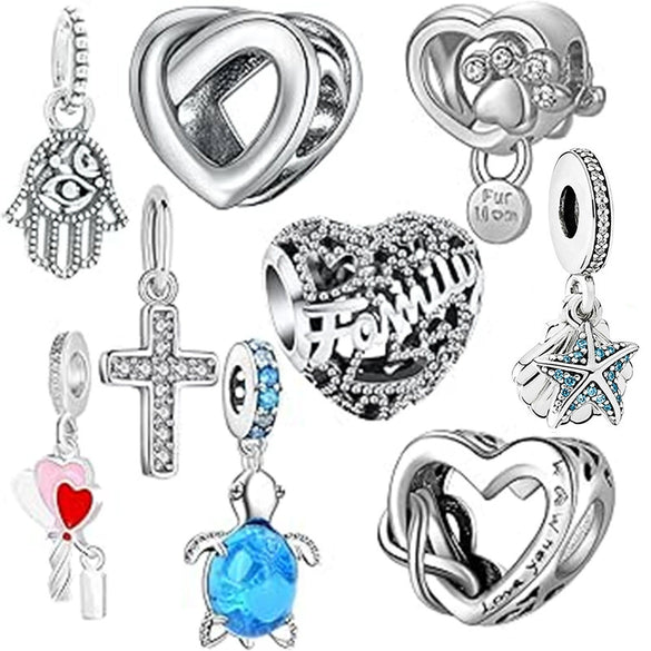 Wholesale Metal Jewelry Accessories Set With Totem Pattern And Electroplating Process Diy Bracelet Fashion Popular Original Design Cartoon Character Style