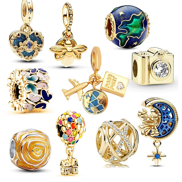 Wholesale Metal Jewelry Accessories Set With Totem Pattern And Electroplating Process Diy Bracelet Fashion Popular Original Design Cartoon Character Style