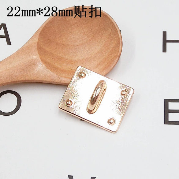 Wholesale Metal Jewelry Accessories Square Love Buckle Electroplated Allmatch Handmade Materials