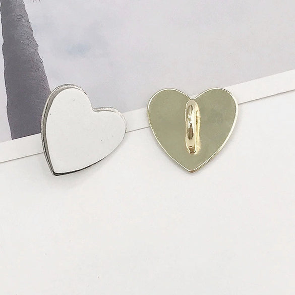 Wholesale Metal Jewelry Accessories Square Love Buckle Electroplated Allmatch Handmade Materials