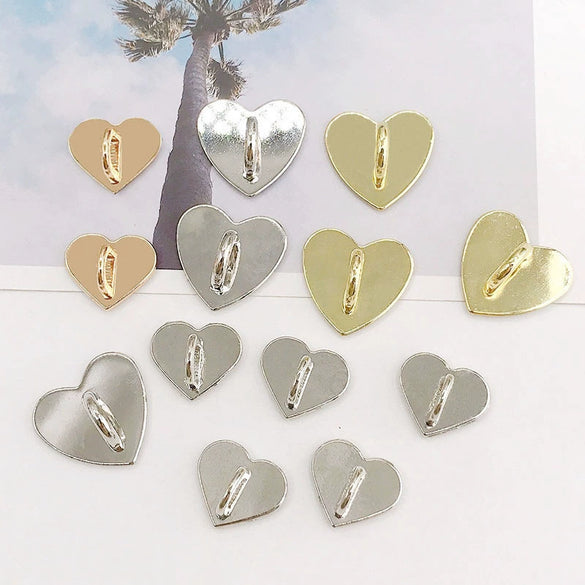 Wholesale Metal Jewelry Accessories Square Love Buckle Electroplated Allmatch Handmade Materials