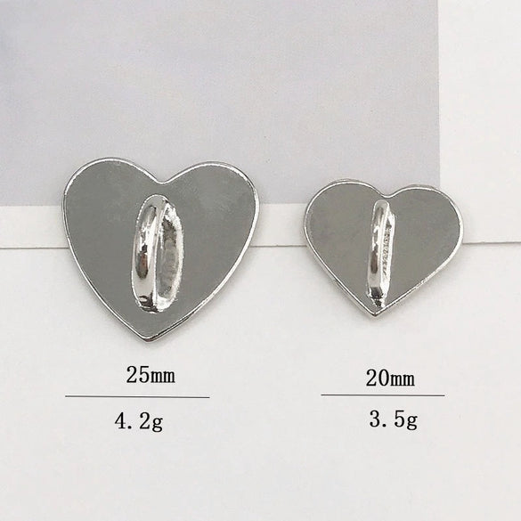 Wholesale Metal Jewelry Accessories Square Love Buckle Electroplated Allmatch Handmade Materials