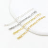 Wholesale Metal Jewelry Accessories Tail Chain Bag Extension Chain Bracelet Necklace 18K Real Gold Electroplated Original Design