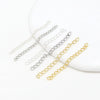 Wholesale Metal Jewelry Accessories Tail Chain Bag Extension Chain Bracelet Necklace 18K Real Gold Electroplated Original Design