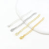 Wholesale Metal Jewelry Accessories Tail Chain Bag Extension Chain Bracelet Necklace 18K Real Gold Electroplated Original Design