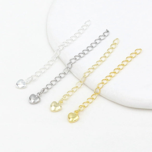 Wholesale Metal Jewelry Accessories Tail Chain Bag Extension Chain Bracelet Necklace 18K Real Gold Electroplated Original Design