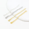 Wholesale Metal Jewelry Accessories Tail Chain Bag Extension Chain Bracelet Necklace 18K Real Gold Electroplated Original Design