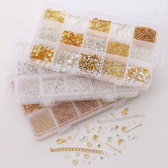 Wholesale Metal Jewelry Making Accessories Set With Circle Pattern For Diy Earrings Bracelet Necklace