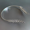 Wholesale Metal Leaf Baroque Headband Electroplated Hair Accessories For Bridal And Unisex Use