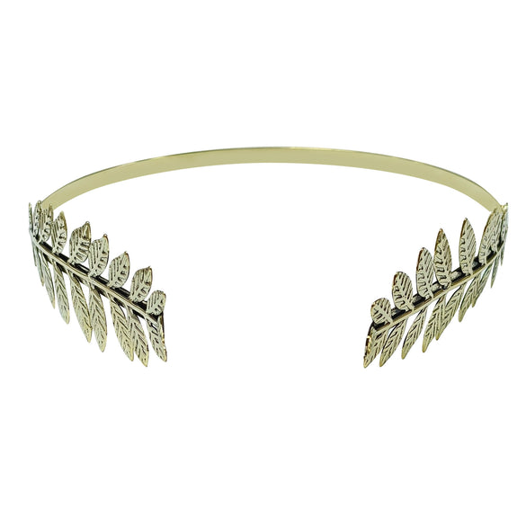 Wholesale Metal Leaf Baroque Headband Electroplated Hair Accessories For Bridal And Unisex Use