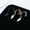 Wholesale Metal Leaf U Shaped Non Pierced Ear Clips Electroplated For Women