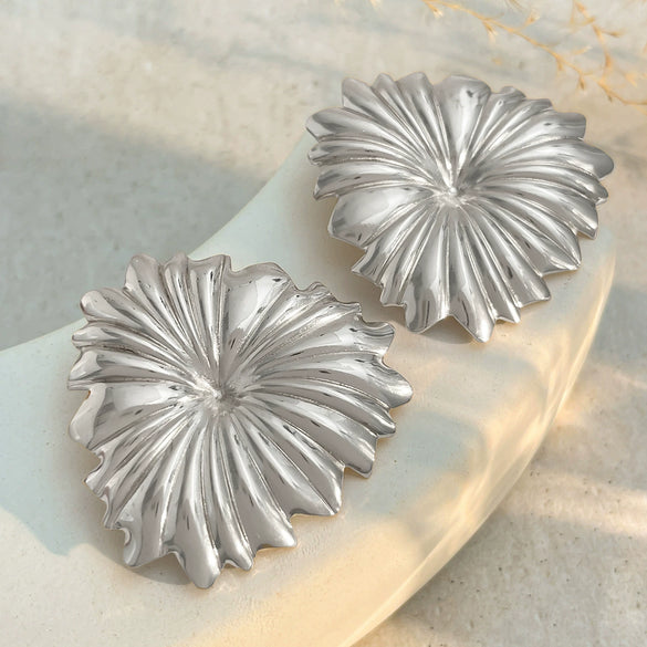 Wholesale Metal Liquid Lava Geometric Ring For Women With Electroplating Design