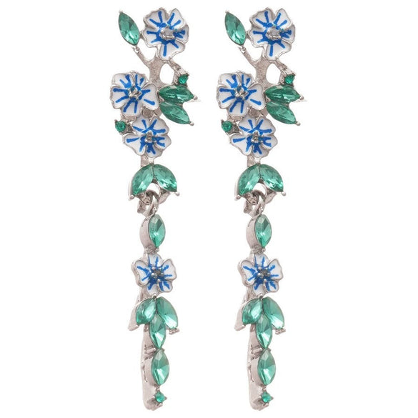 Wholesale Metal Little Fresh Animal And Flower Cut Out Ear Hook Earrings For Women With Electroplating