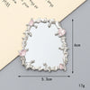 Wholesale Metal Love Butterfly Square Makeup Mirror Accessories With Electroplating For Women In Y2k Style And Irregular Shape
