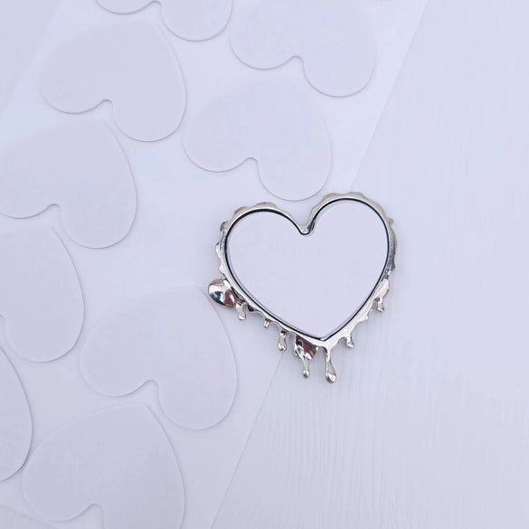 Wholesale Metal Love Butterfly Square Makeup Mirror Accessories With Electroplating For Women In Y2k Style And Irregular Shape