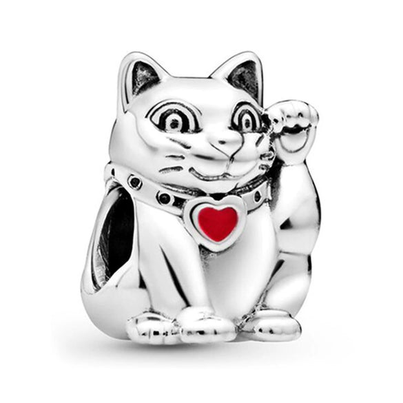 Wholesale Metal Love Pendant Unicorn Beaded Bracelet With Electroplating And Totem Pattern