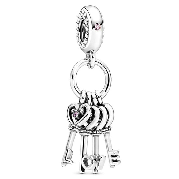Wholesale Metal Love Pendant Unicorn Beaded Bracelet With Electroplating And Totem Pattern