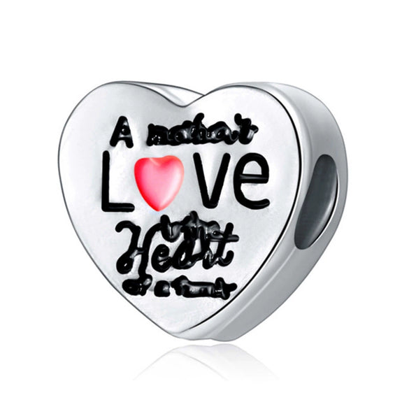Wholesale Metal Love Pendant Unicorn Beaded Bracelet With Electroplating And Totem Pattern