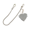 Wholesale Metal Love Shape Doublesided Mirror Pendant Electroplated Portable Chain Folding Cosmetic Mirror Dropresistant Mobile Phone Case Accessories