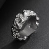 Wholesale Metal Men's Hiphop Geometric Zinc Alloy Ring With Electroplating