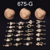 Wholesale Metal Microinlaid Zircon Geometric Nose Ornaments Electroplated Fashion Jewelry For Women