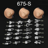 Wholesale Metal Microinlaid Zircon Geometric Nose Ornaments Electroplated Fashion Jewelry For Women