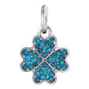 Wholesale Metal Minimalist Fourleaf Clover Totem Diamondencrusted Spring Flower Pendant Diy Bracelet Accessories With Electroplating